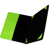 Etui BLUN Tablette 10" eco-cuir Porte-carte Vert