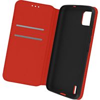 Etui AVIZAR Wiko Y62 Portefeuille Stand rouge
