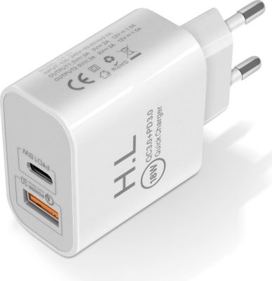 Chargeur AVIZAR Chargeur secteur USB / USB-C 18W Power D