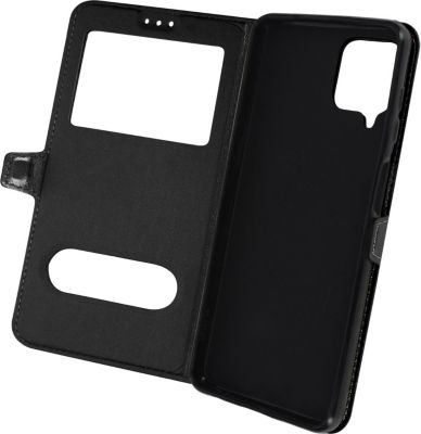 Etui AVIZAR Samsung Galaxy A22 Double Fenêtre Noir Etui AVIZAR Samsung Galaxy A22 Double Fenêtre Noir