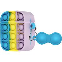 Coque AVIZAR Airpods Silicone Bubble Pop Multicolore