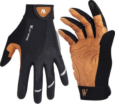 Gants AVIZAR Gants tactiles Fonction Noir et Marron S