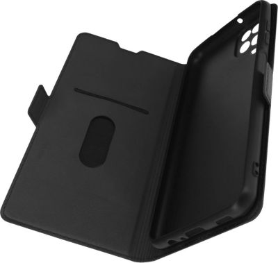 Etui AVIZAR Samsung A12 Porte-cartes Stand Noir