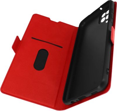 Etui AVIZAR Samsung Galaxy A12 Porte-cartes Rouge
