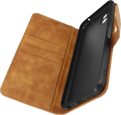 Etui AVIZAR Samsung Galaxy A22 5G Crocodile Marron