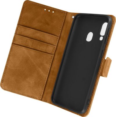 Etui AVIZAR Samsung Galaxy A40 Crocodile Marron