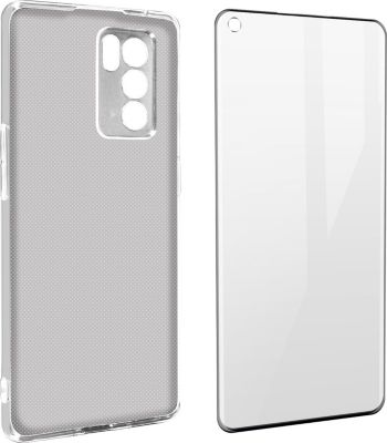 Coque AVIZAR Oppo Reno 6 Pro Souple + Film noir Coque AVIZAR Oppo Reno 6 Pro Souple + Film noir