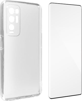 Coque AVIZAR + Verre trempé Noir Oppo Find X3 Neo