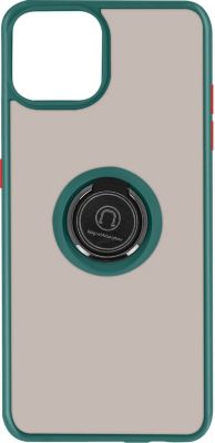 Coque AVIZAR iPhone 13 Pro Vert avec Bague Métallique