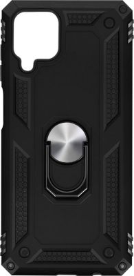 Coque AVIZAR Samsung A22 Bi-matière + Bague Noir