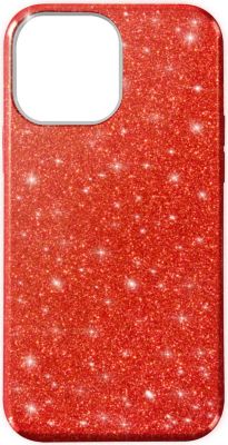Coque AVIZAR iPhone 13 Pro Max TPU Paillettes Rouge