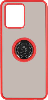 Coque AVIZAR Realme 8 / 8 Pro Rouge, Bague Métallique Coque AVIZAR Realme 8 / 8 Pro Rouge, Bague Métallique