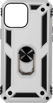 Coque AVIZAR iPhone 13 Mini Bi-matière + Bague Argent