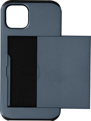 Coque AVIZAR iPhone 13 Mini Porte-carte Tiroir Bleu