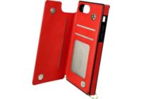 Coque avec cordon AVIZAR iPhone 8 Plus, 7 Plus Porte-cartes Rouge