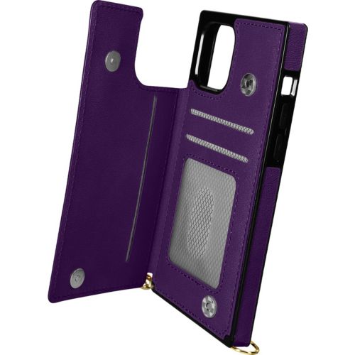Coque avec cordon AVIZAR iPhone 11 Pro Max Porte-cartes Violet