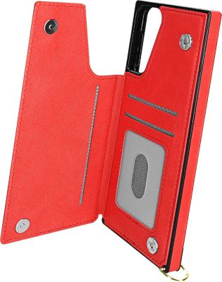 Coque AVIZAR Samsung S21 Plus Porte-cartes Rouge Coque AVIZAR Samsung S21 Plus Porte-cartes Rouge