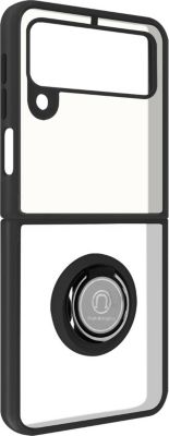 Coque AVIZAR Galaxy Z Flip 3 Bague Métallique Noir