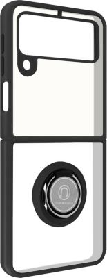 Coque AVIZAR Galaxy Z Flip 3 Bague Métallique Noir