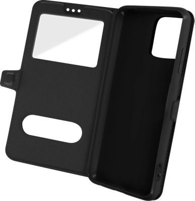 Etui AVIZAR iPhone 13 Mini Double Fenêtre Noir