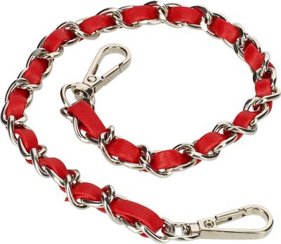 Cordon AVIZAR Chaîne Téléphone Simili Cuir Rouge 40cm