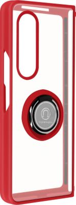 Coque AVIZAR Galaxy Z Fold 3 Rouge Bague Métallique Coque AVIZAR Galaxy Z Fold 3 Rouge Bague Métallique