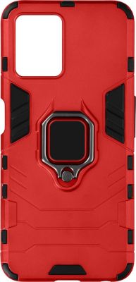 Coque AVIZAR Realme 8i Hybride + Bague Rouge Coque AVIZAR Realme 8i Hybride + Bague Rouge
