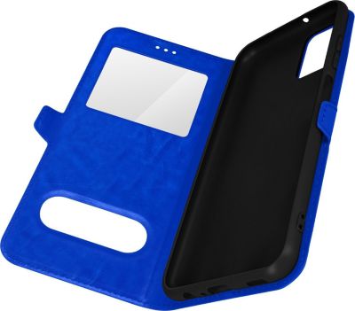 Etui AVIZAR Samsung Galaxy A03s Double Fenêtre Bleu
