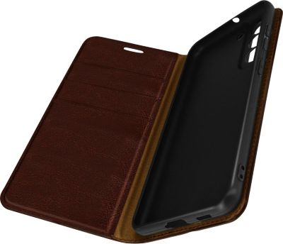 Etui AVIZAR Galaxy S21 FE Design Premium Cuir Marron