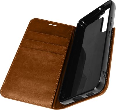 Etui AVIZAR Galaxy S22 Design Premium Cuir Camel