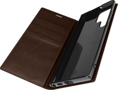 Etui AVIZAR Galaxy S22 Ultra Premium Cuir Marron