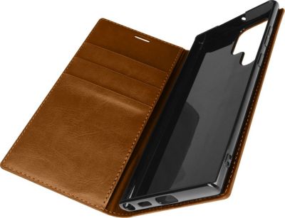 Etui AVIZAR Galaxy S22 Ultra Premium Cuir Camel