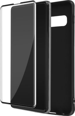 Coque AVIZAR + Verre Trempé Samsung Galaxy S10 Noir