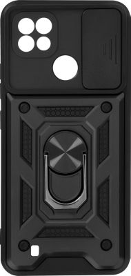Coque AVIZAR Realme C21 / C11 2021 Cache + Bague Noir Coque AVIZAR Realme C21 / C11 2021 Cache + Bague Noir