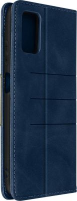 Etui AVIZAR Galaxy A03s Eco-cuir Clapet Stand Bleu