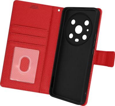 Etui AVIZAR Honor Magic4 Pro Porte-carte Stand Rouge