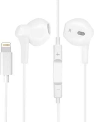 Ecouteurs AVIZAR Filaires Lightning Télécommande Blanc Ecouteurs AVIZAR Filaires Lightning Télécommande Blanc