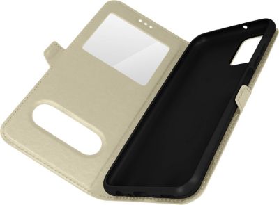 Etui AVIZAR Samsung Galaxy A13 4G Double Fenêtre Or
