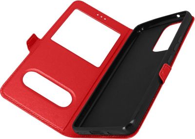 Etui AVIZAR Samsung A53 5G Double Fenêtre Rouge