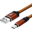 Câble USB AVIZAR USB vers USB-C Cuir Synthétique 3m