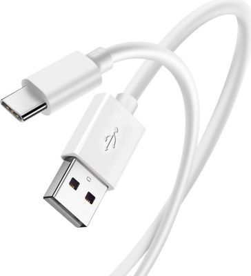 Câble USB OPPO USB-C Charge Rapide 3A Sécurisée Blanc