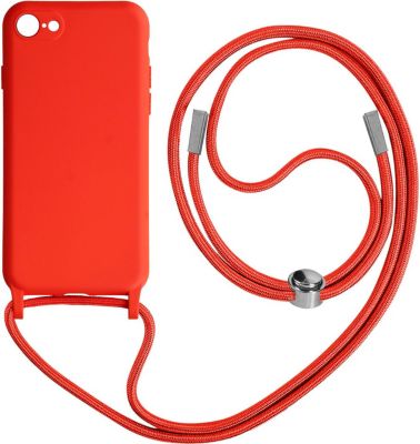 Coque AVIZAR iPhone 7/8/SE 2020, 2022 + Lanière Rouge