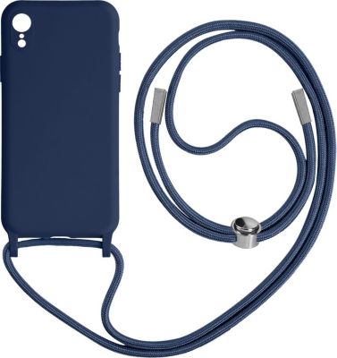 Coque AVIZAR pour iPhone XR avec Lanière 80cm bleu