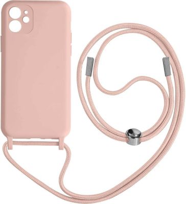 Coque AVIZAR pour iPhone 11 avec Lanière 80cm Rose