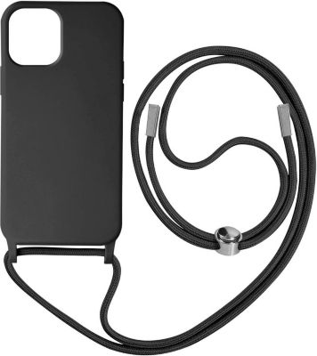 Coque avec cordon AVIZAR iPhone 12 Pro Max à Cordon 80cm Noir