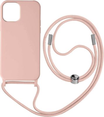 Coque AVIZAR iPhone 12 Pro Max avec Lanière 80cm rose