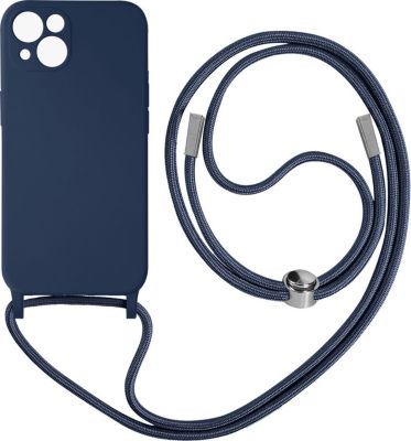 Coque AVIZAR pour iPhone 13 avec Lanière 80cm bleu