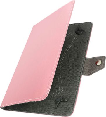 Housse AVIZAR Tablettes 10'' Effet cuir Vieilli Rose
