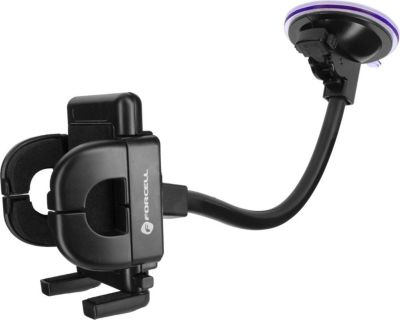 Support smartphone FORCELL Fixation à ventouse Bras long 27 cm