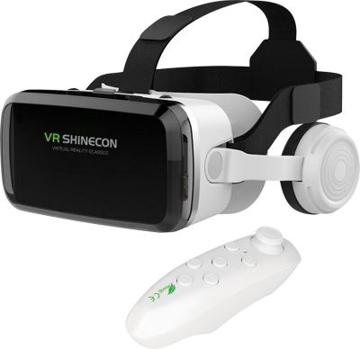 Casque de réalité virtuelle AVIZAR Shinecon G04BS Bluetooth Blanc